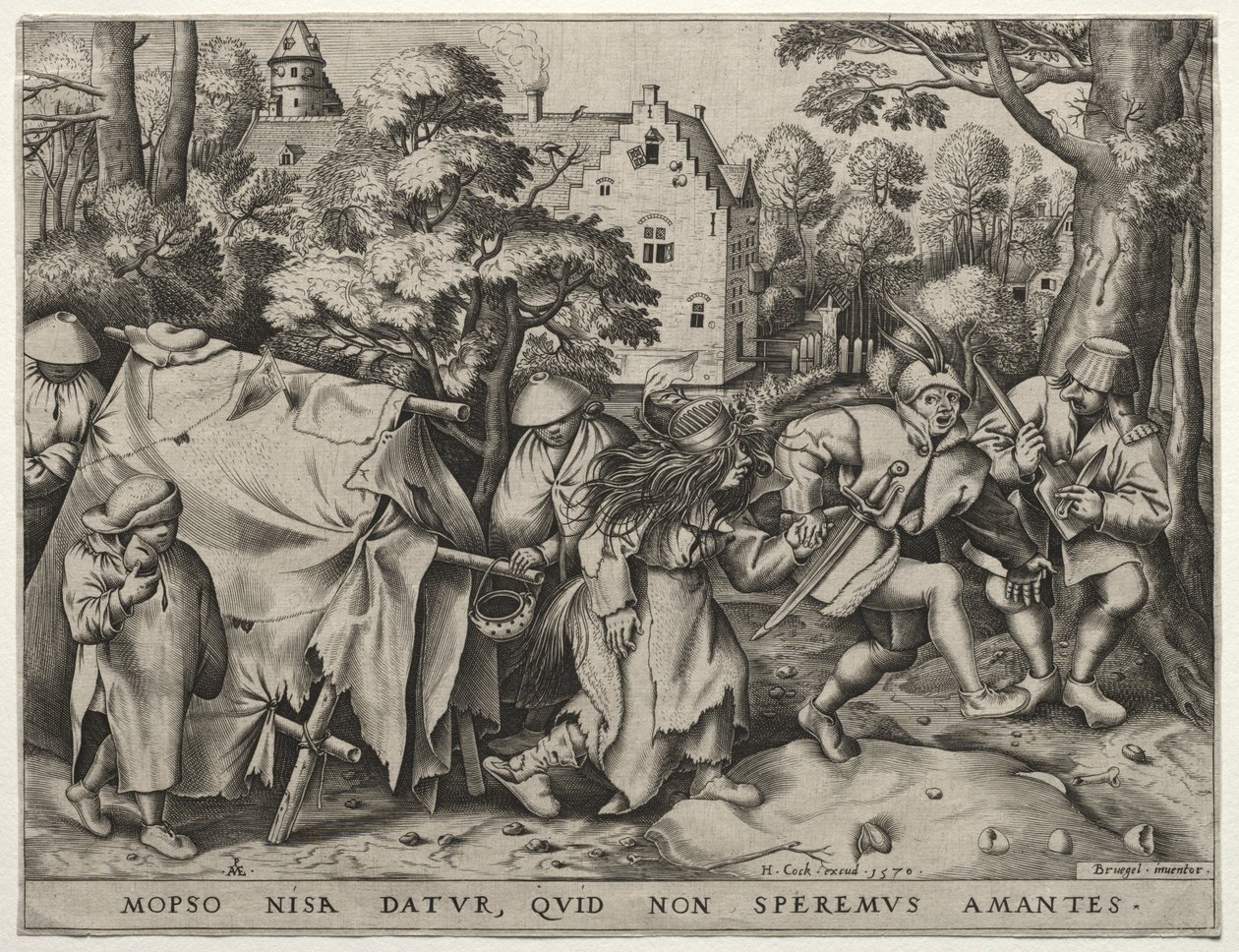 Bryllupet til Mopsus og Nisa av after Pieter Bruegel