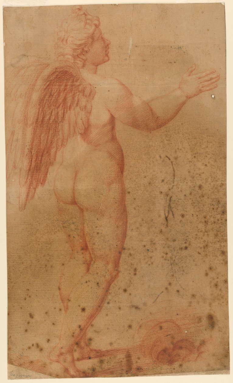 Amor fra Amor krangler med Zevs, etter Raphael av after Raphael