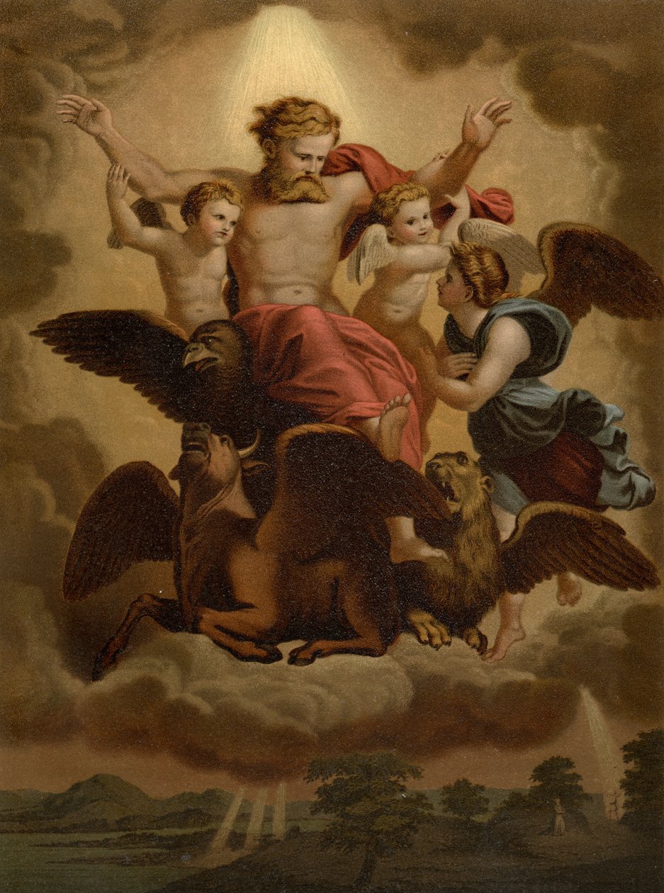 Ezekiels visjon av after Raphael