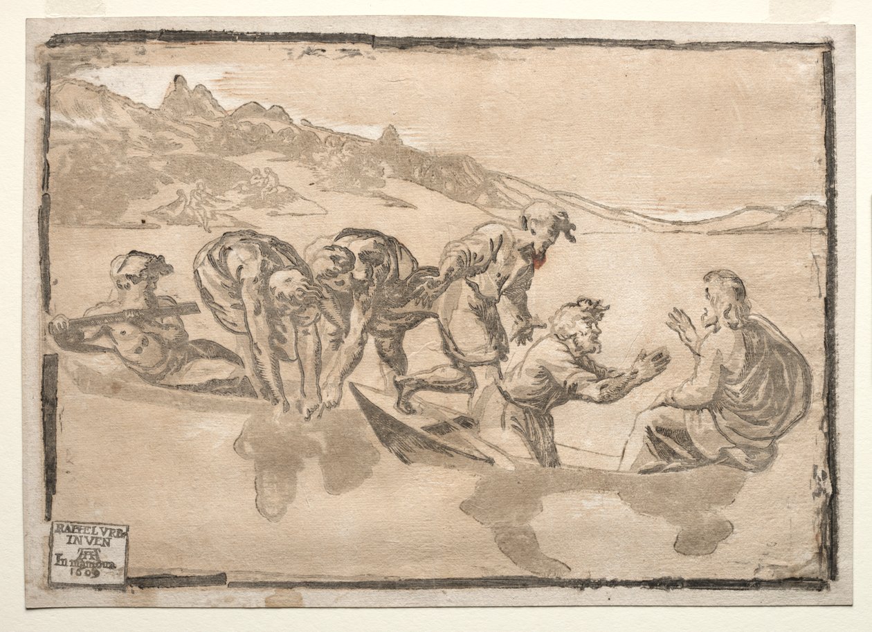 Det mirakuløse utkastet til fisk av after Raphael