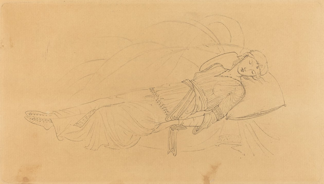 Tornerose av after Sir Edward Coley Burne Jones