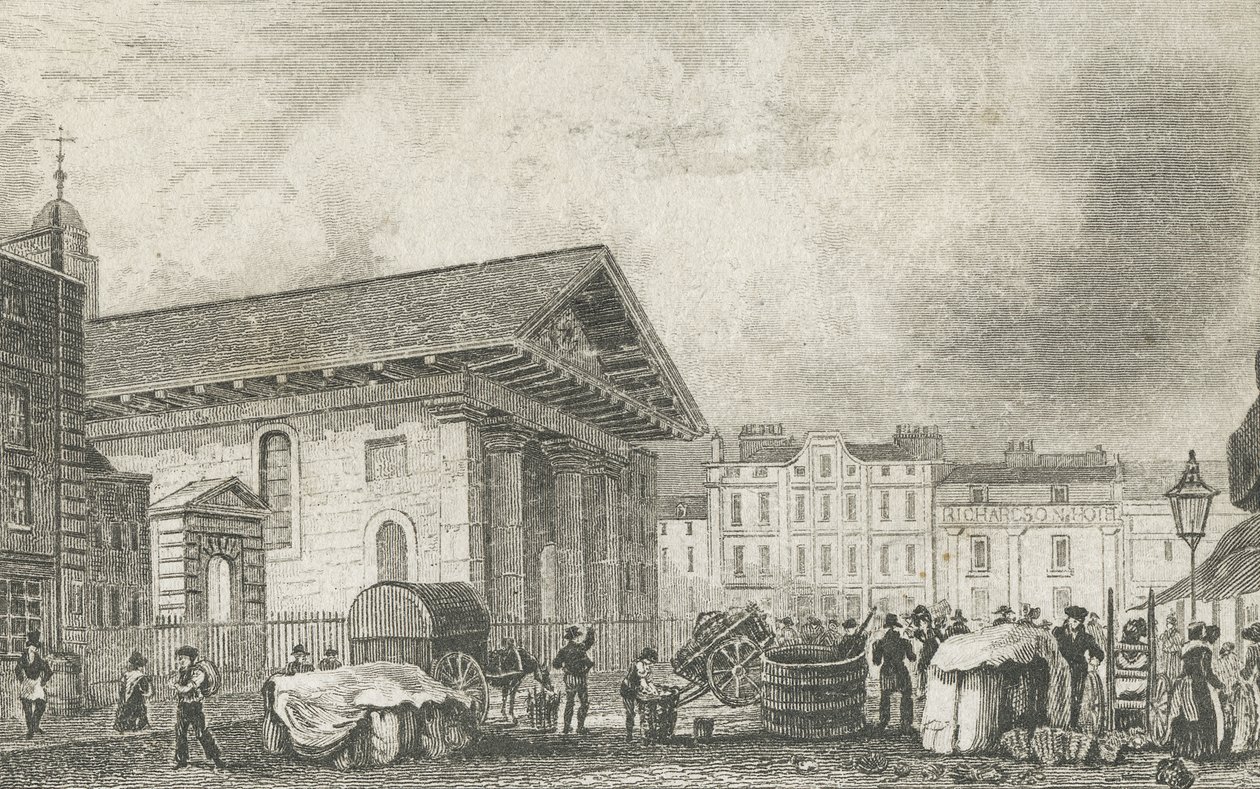 St Pauls Covent Garden, ca. 1810 av Thomas Hosmer after Shepherd