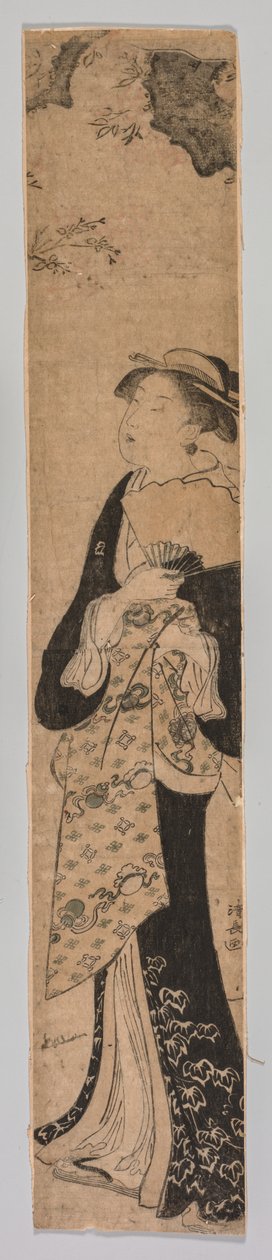En skjønnhet om våren av after Torii Kiyonaga