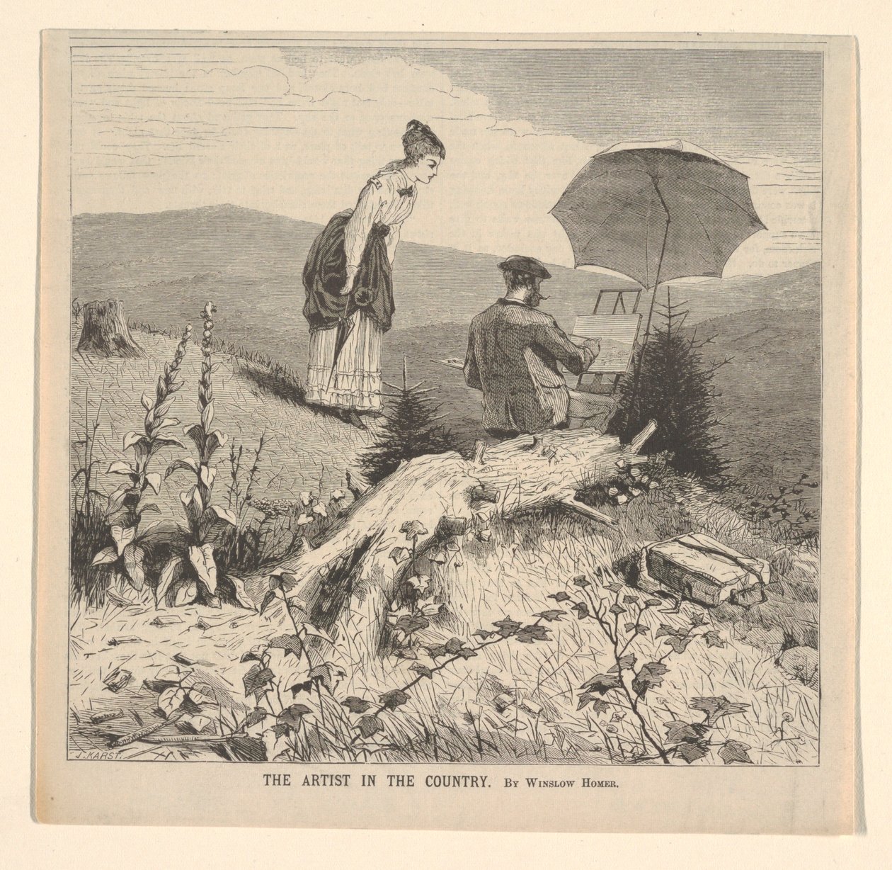 The Artist in the Country, fra Appletons