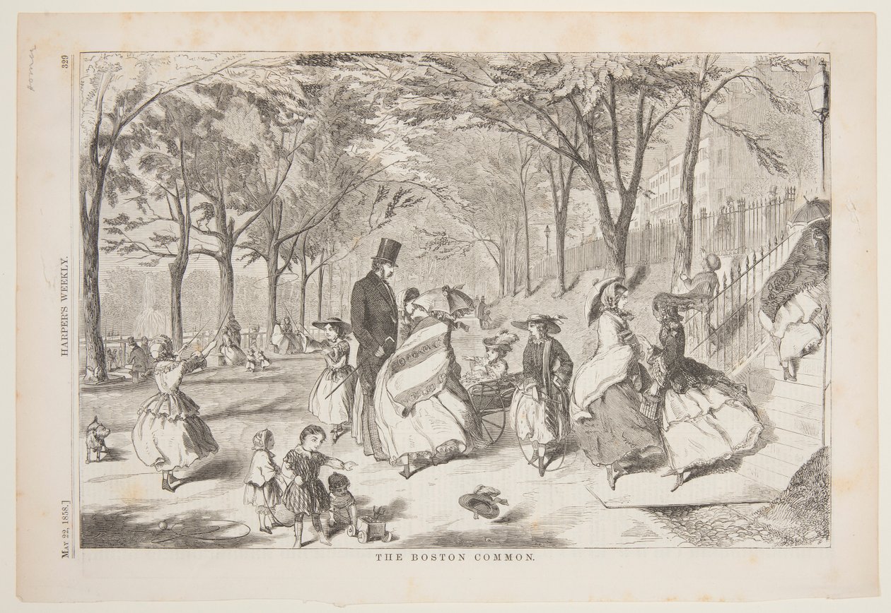 Boston Common av after Winslow Homer