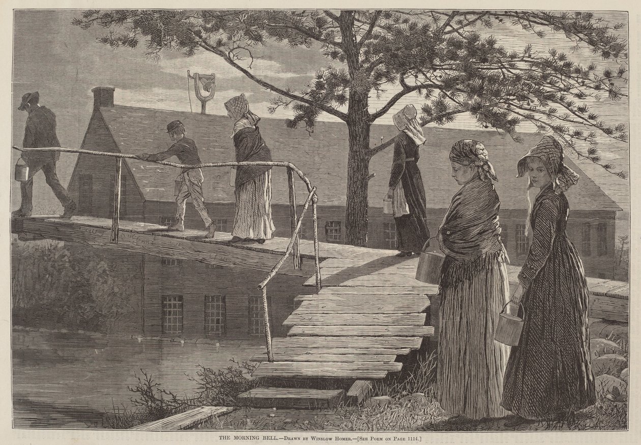Morgenklokken av after Winslow Homer