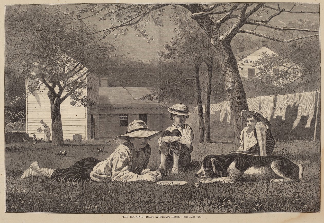 Middagen av after Winslow Homer