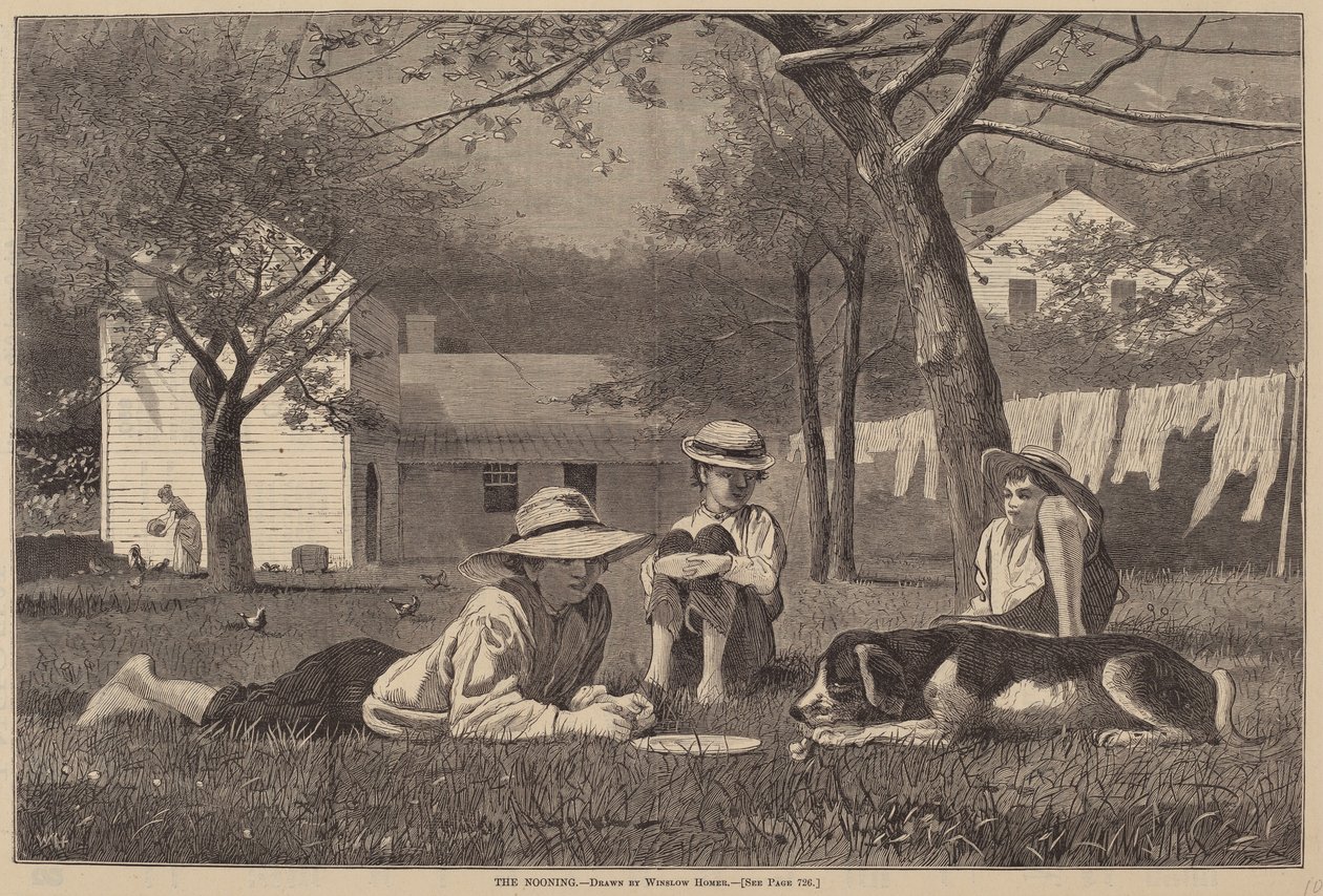 Middagen av after Winslow Homer