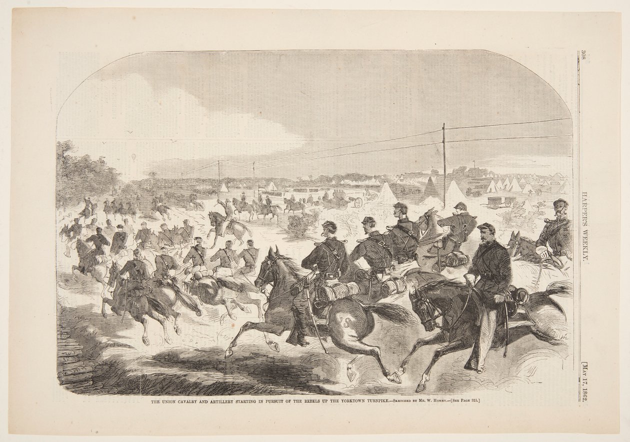 The Union Cavalry and Artillery Starting in Pursuit of the Rebels up the Yorktown Turnpike   1270410   no       norwegian Successfully Translated  Original: Mans Coat and Waistcoat, c. 1936. Translat: Man