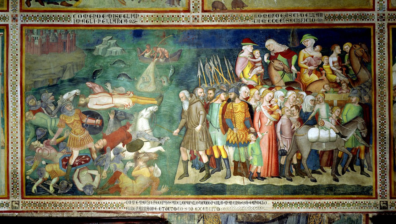 Delingen av Rødehavet, 1356-67 av also Manfredi de Battilori Bartolo di Fredi