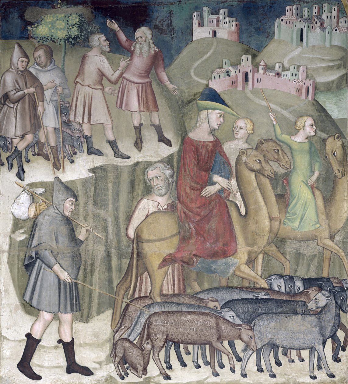 Separasjonen av Abraham og Lot, 1356-67 av also Manfredi de Battilori Bartolo di Fredi