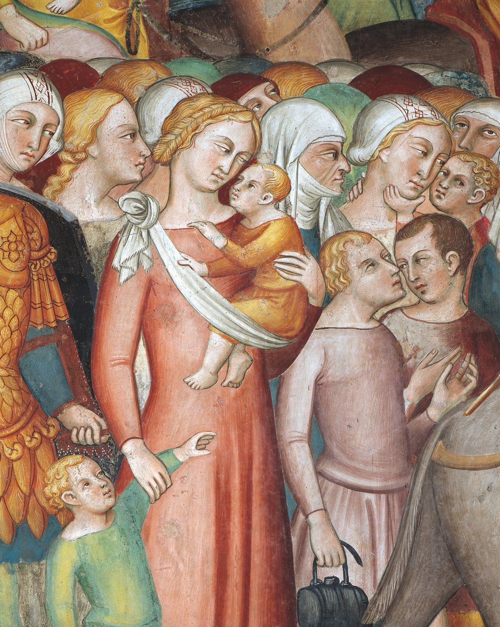 Krysser Rødehavet, scene fra Historiene om Det gamle testamente av also Manfredi de Battilori Bartolo di Fredi