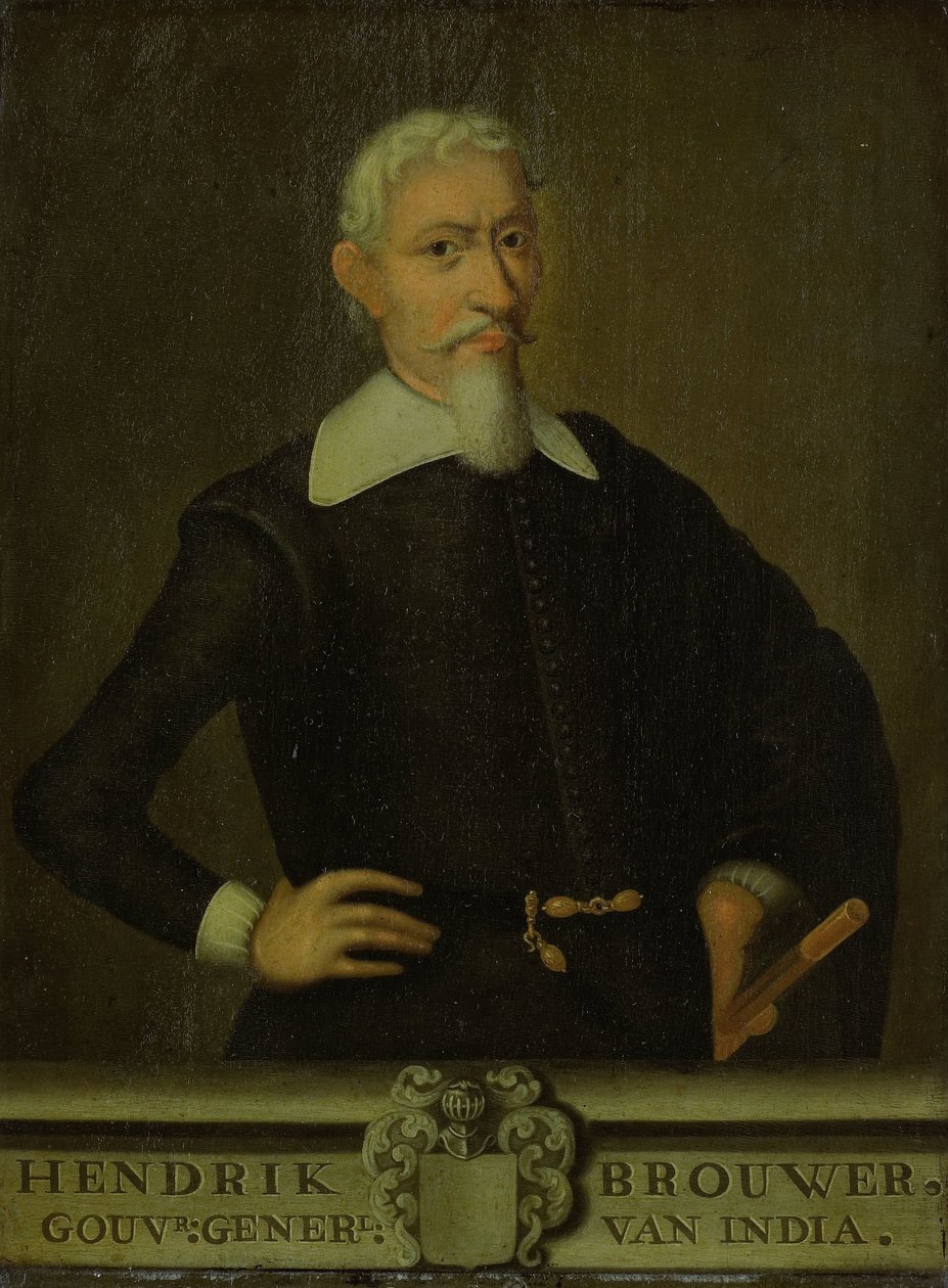 Portrett av Hendrik Brouwer, generalguvernør i Nederlandsk Øst-India av anonymous (copy after)