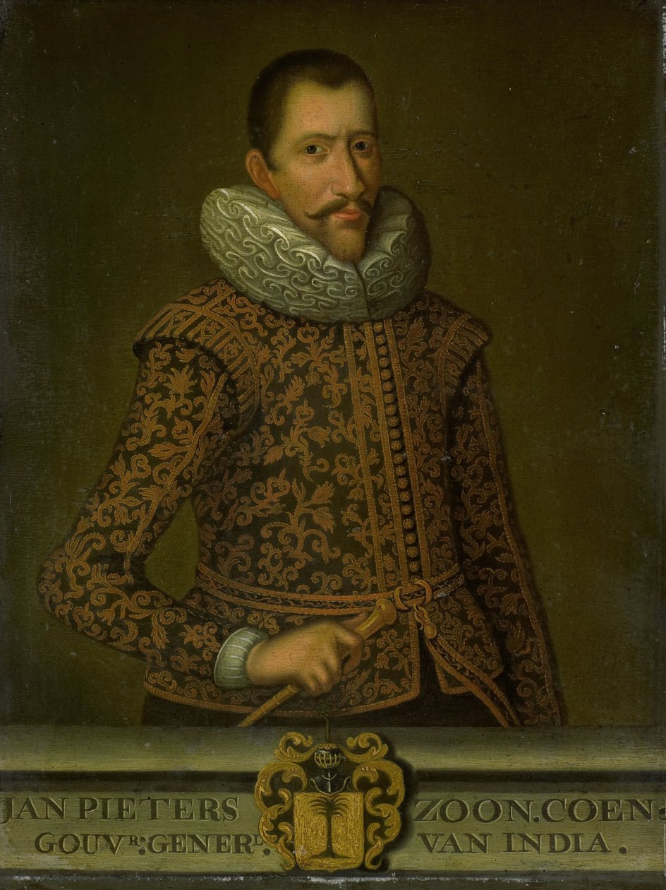 Portrett av Jan Pietersz Coen, generalguvernør i Nederlandsk Øst-India av anonymous (copy after)