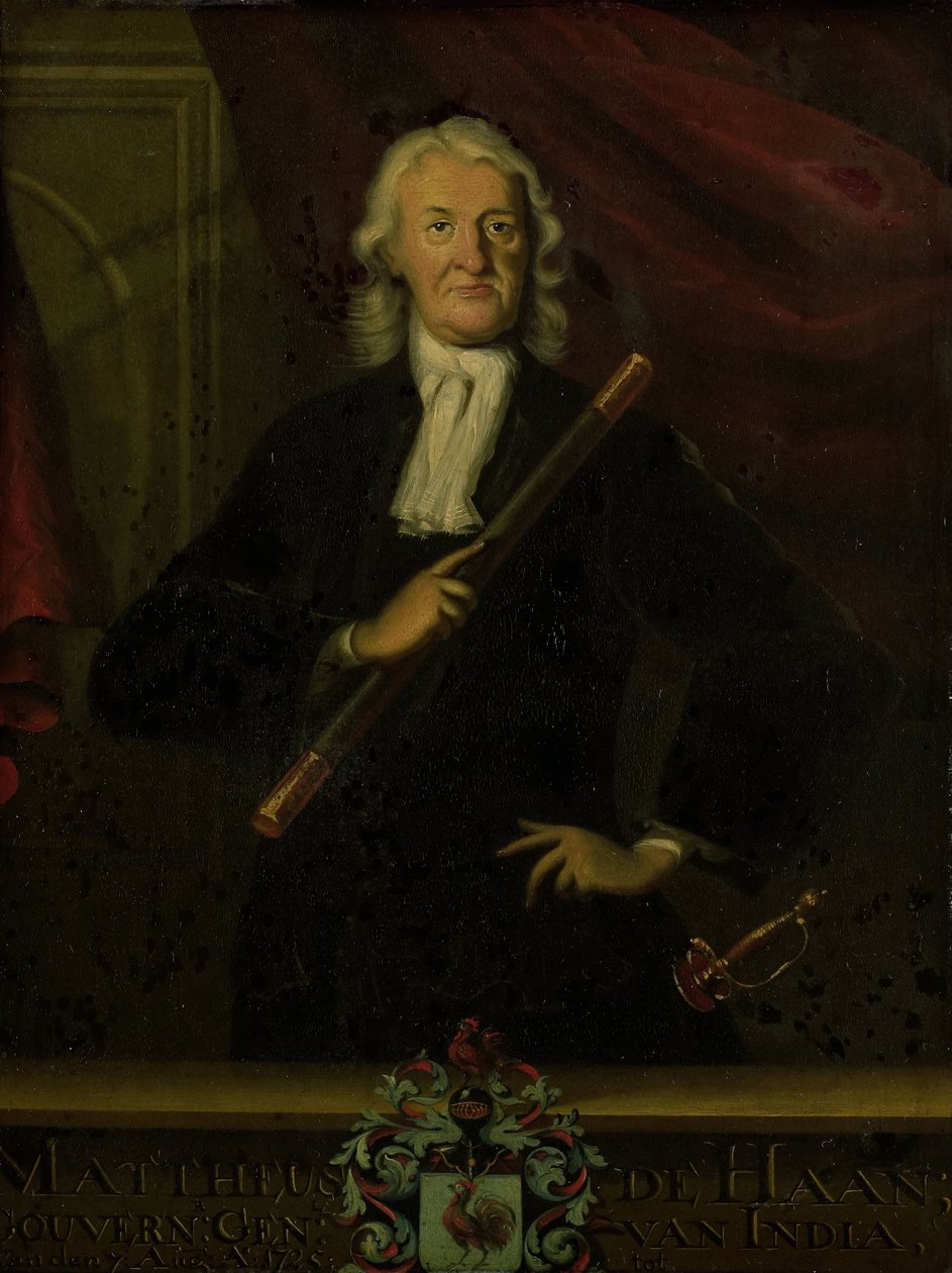 Portrett av Mattheus de Haan, generalguvernør i Nederlandsk Øst-India av anonymous (copy after)