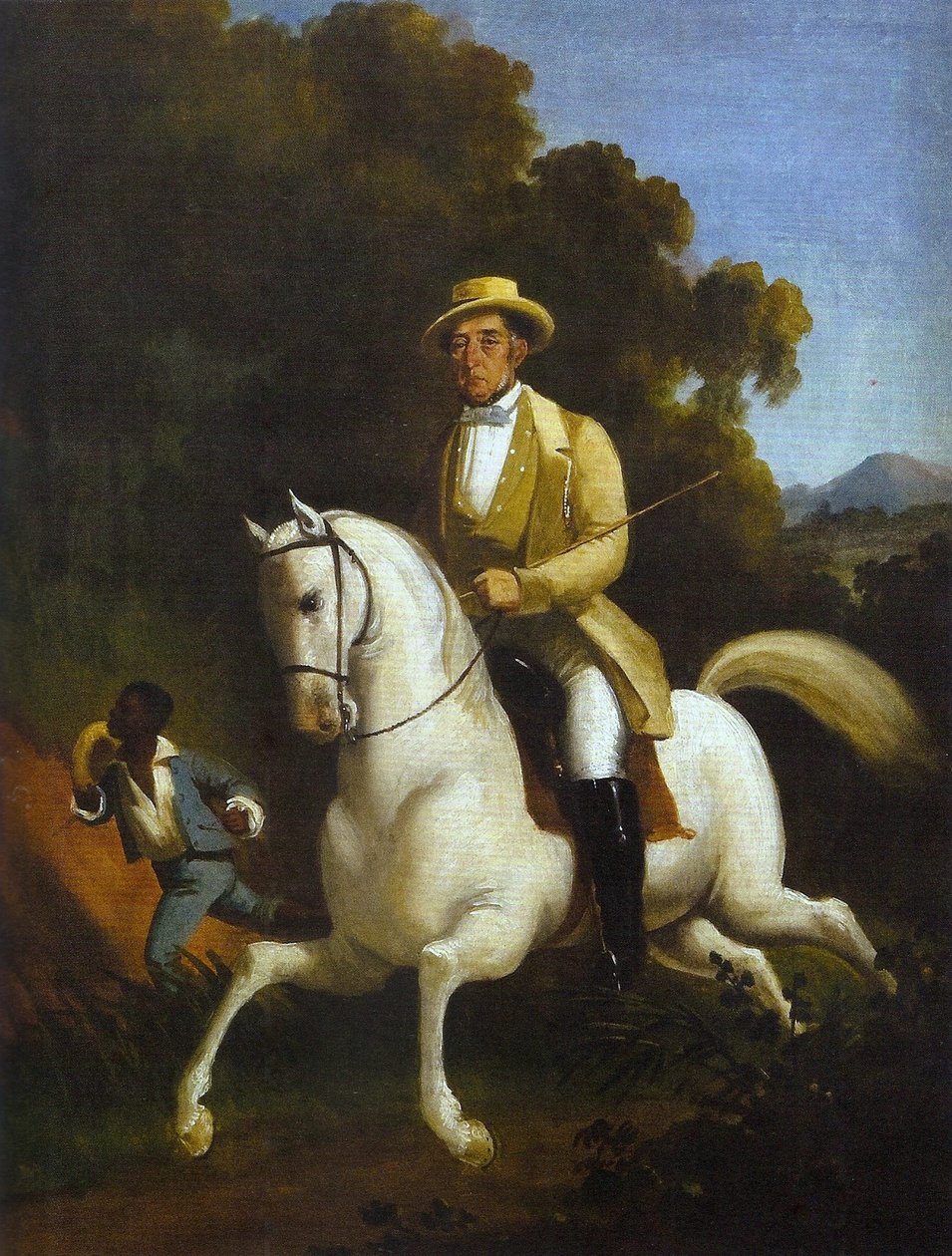 Rytterportrett av Viscount of Rio Preto med siden hans av Jules Le Chevrel