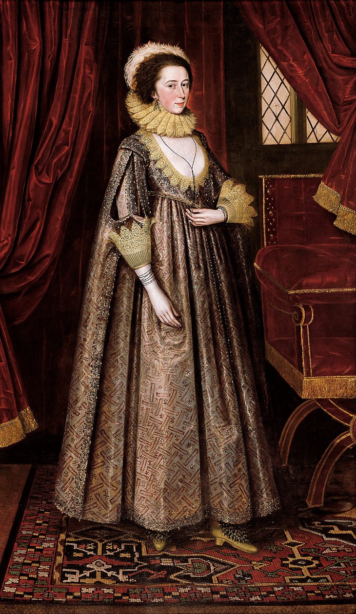 Magdalen Poultney, senere Lady Aston av Marcus Garret Gheeraerts the Younger