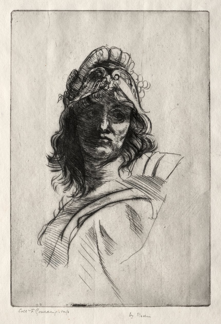 Byste av Bellone av attributed to Claude Bertélémy de Blénod