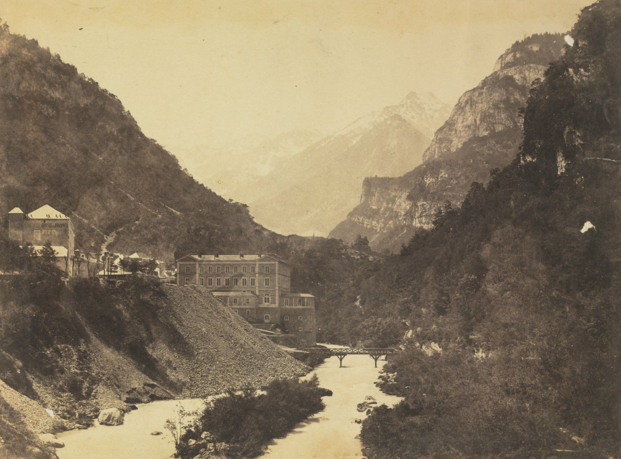 Eaux-Chaudes, Pyreneene (bak) av attributed to Farnham Maxwell Lyte