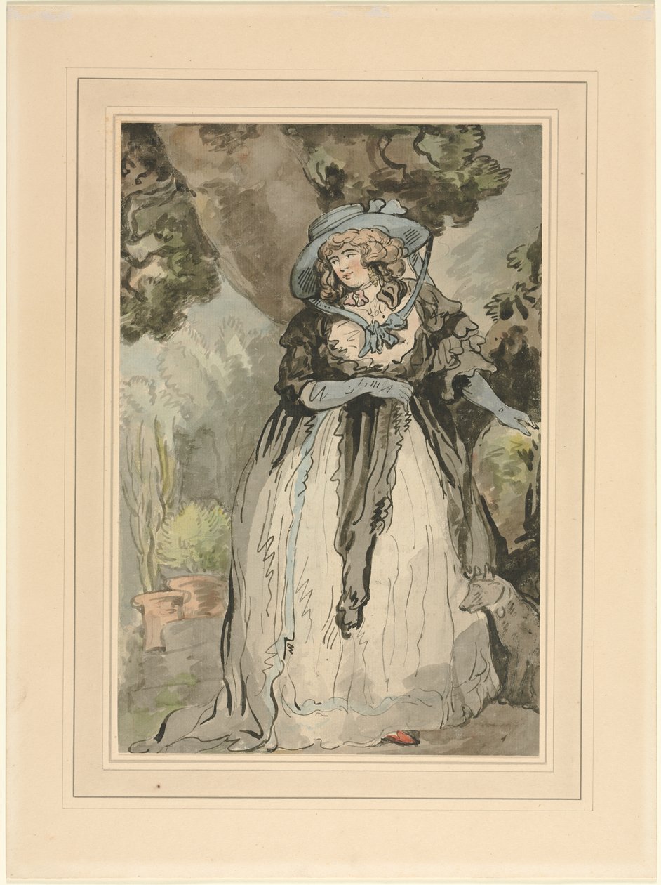 Mrs. Samuel Howitt (née Elizabeth Rowlandaon) av attributed to George Murgatroyd Woodward