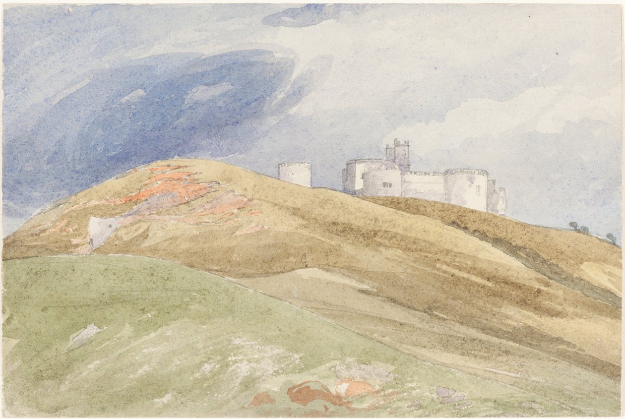 Slott på en høyde av attributed to James Bulwer