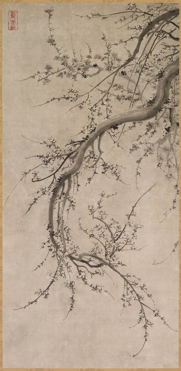 Prunus av attributed to Kano Einō