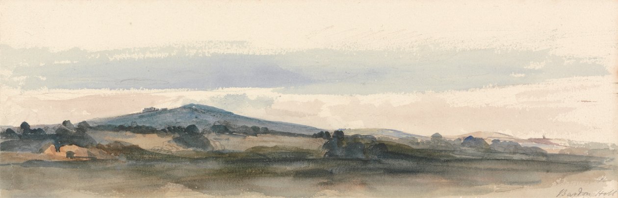 Bardon Hill, Charnwood Forest, Leicestershire av attributed to Peter DeWint