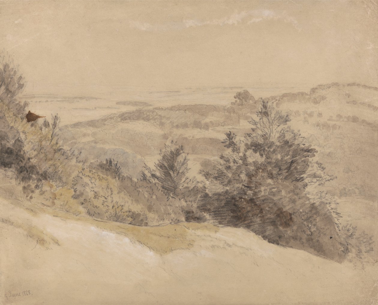 Boxhill av attributed to Samuel Palmer