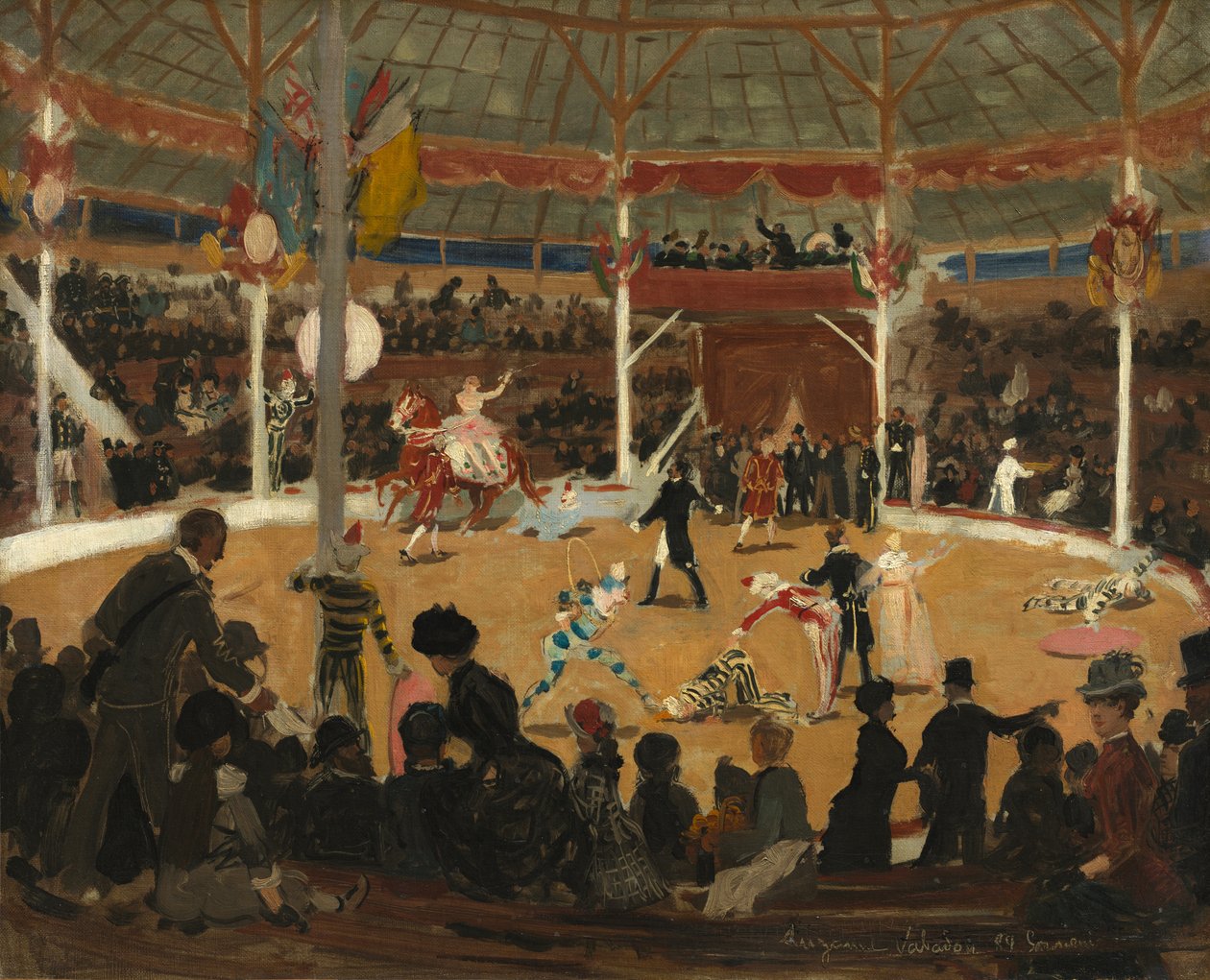Sirkuset av attributed to Suzanne Valadon