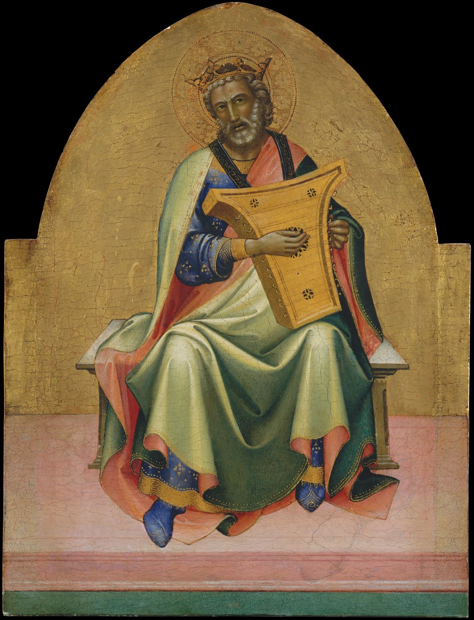 David, ca. 1408-10 (tempera på tre, gullslipt) av c.1370 1425 Lorenzo Monaco