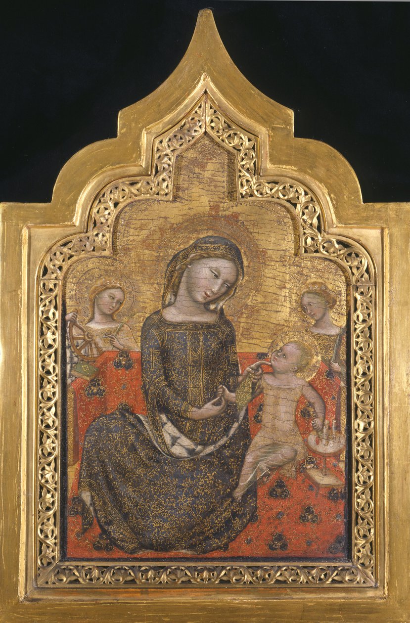 Ydmykhetens Madonna av called Vitale da Bologna Vitale degli Equi