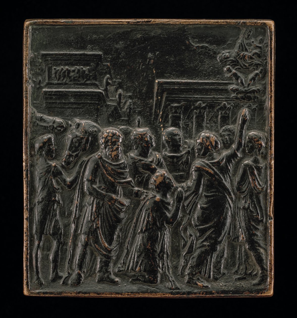 Augustus og Sibylla av called Riccio Andrea Briosco