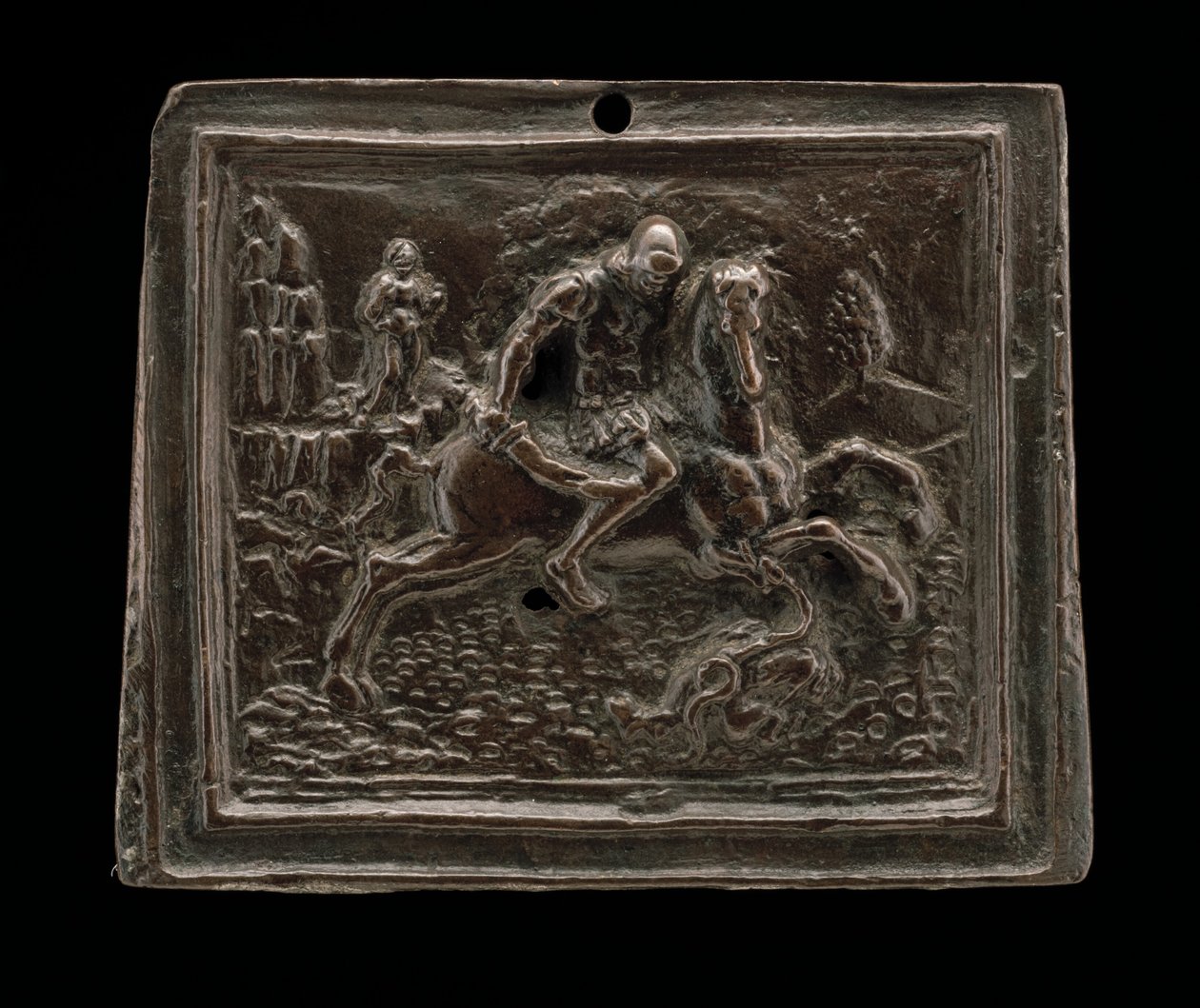 Saint George og dragen av called Riccio Andrea Briosco