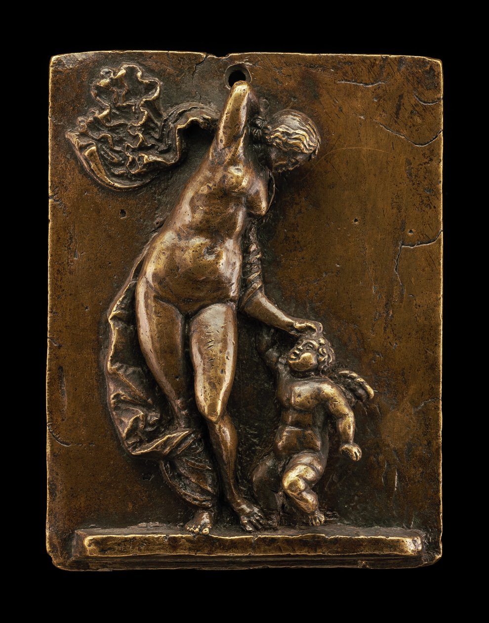 Venus tukte Amor av called Riccio Andrea Briosco