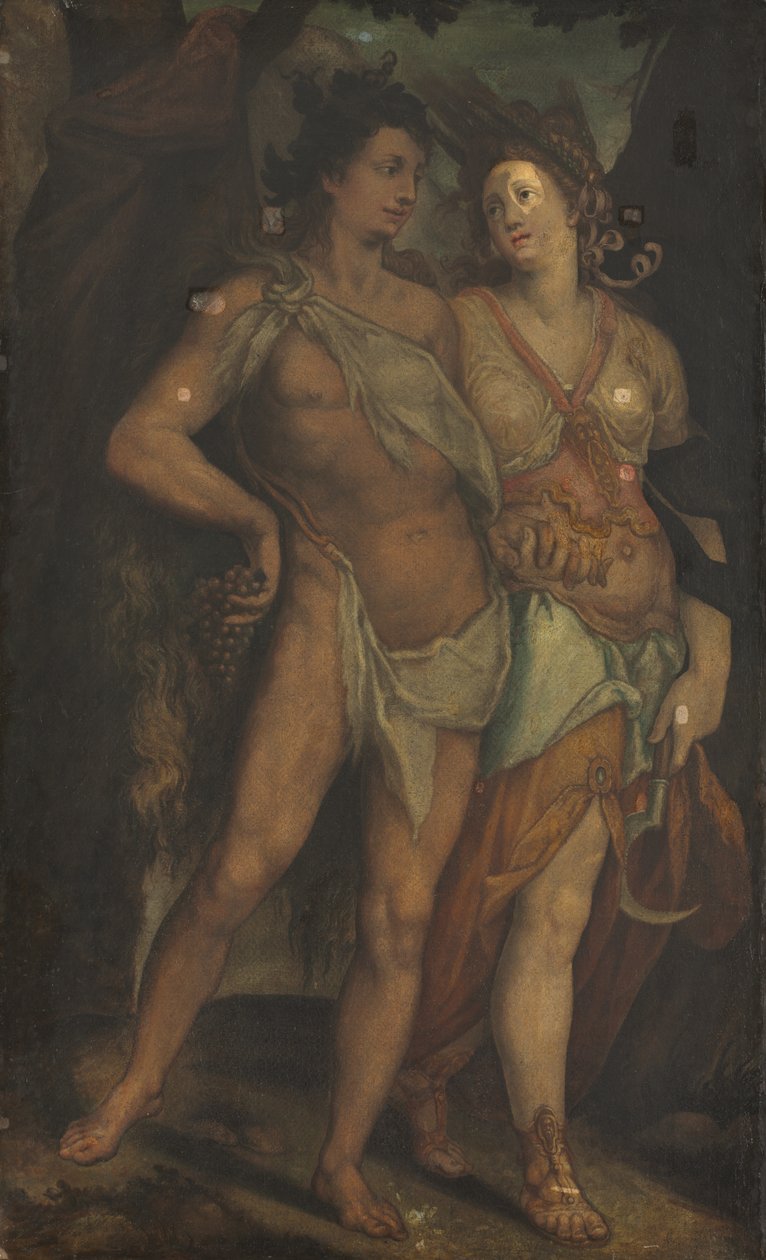 Ceres og Bacchus av copy after Bartholomaeus Spranger