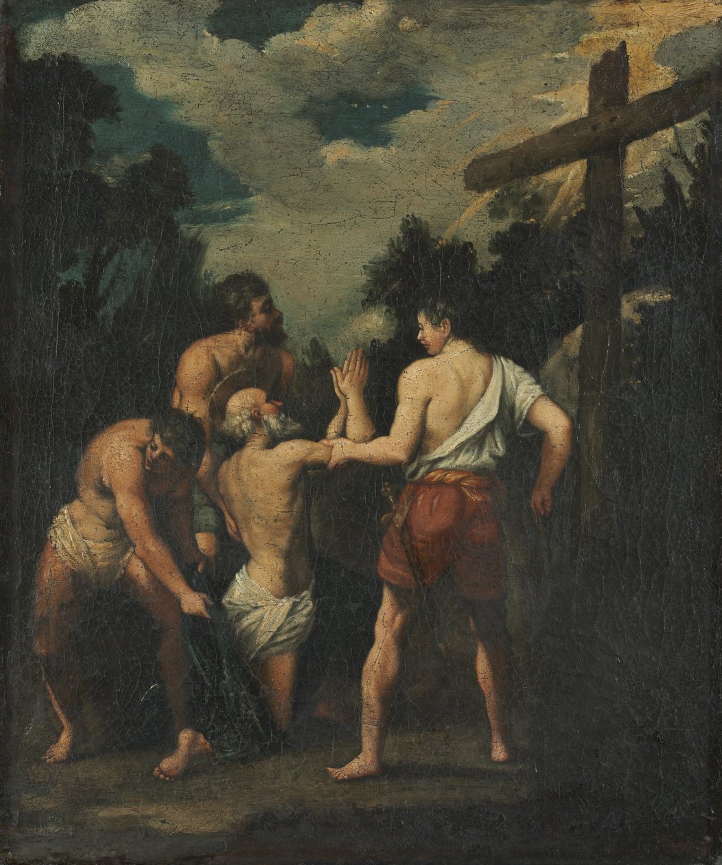 Martyrium av Saint Andrew av copy after Guido Reni