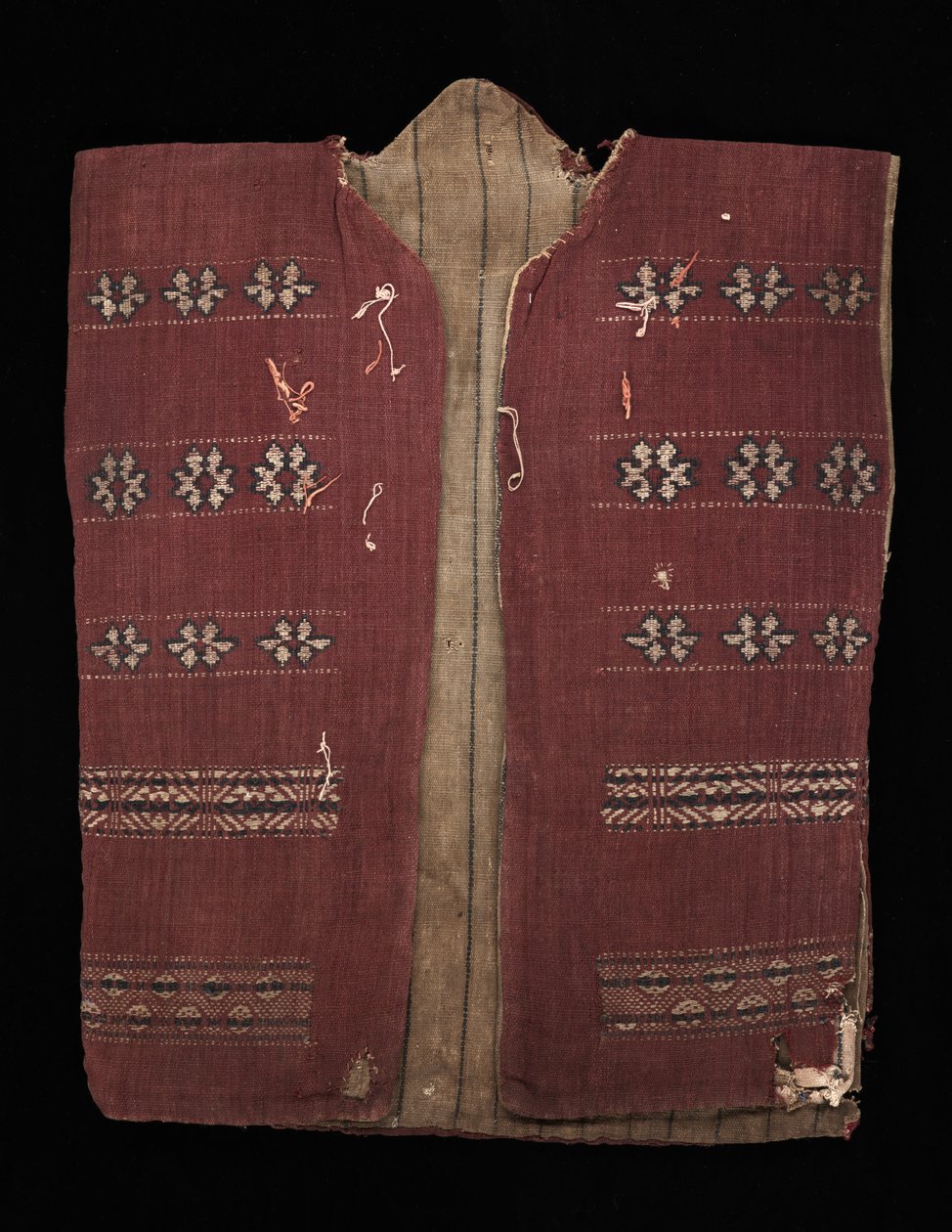 Hodejegerjakke (baju kirai), ca. 1825-75 (hjemmespunnet bomull) av culture Iban