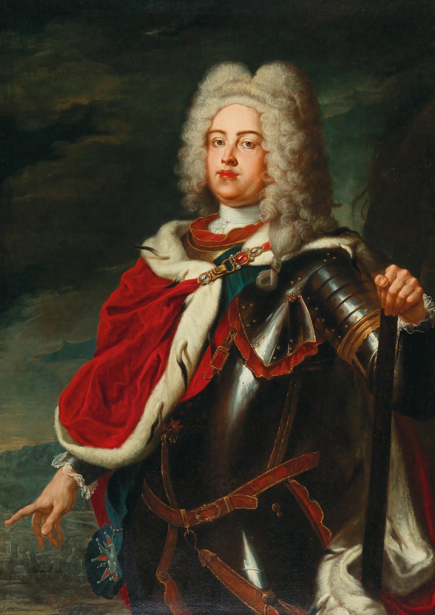 Frederick Augustus II, kurfyrst av Sachsen og fremtidig kong Augustus III av Polen som kronprins. av Ádam Mányoki