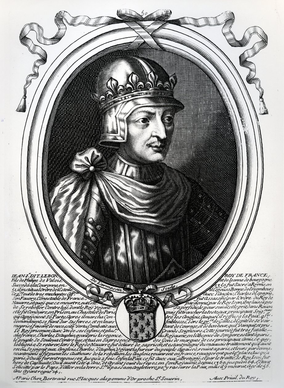 Johannes II den gode (1319-64) Konge av Frankrike, fra 