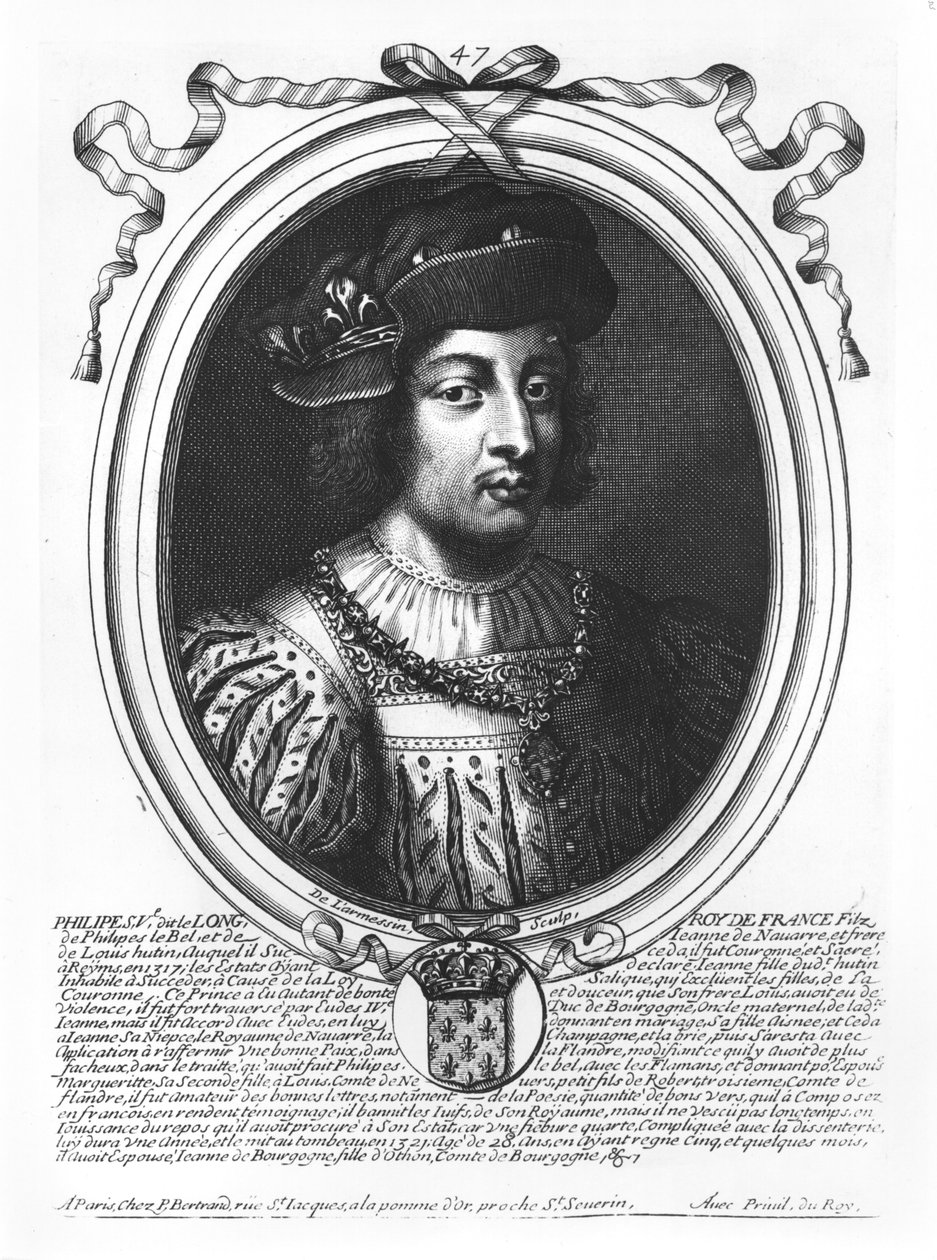 Filip V den høye (ca. 1294-1322) Konge av Frankrike, fra 