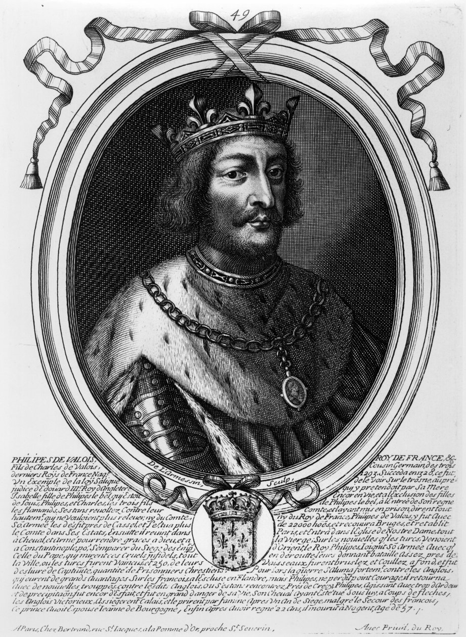 Filip VI av Valois (1293-1350) Konge av Frankrike, fra 