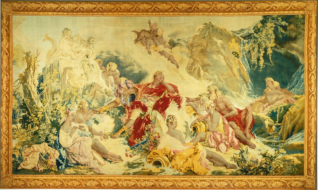 Drøm om Rinaldo av design and cartoon by François Boucher; woven under the direction of Jean Baptiste Oudry and Nicolas Besnier at