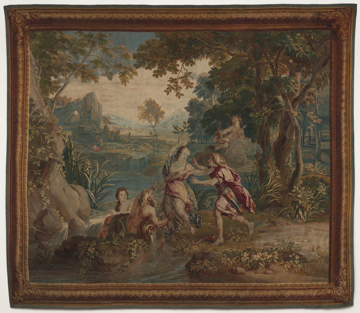 Apollo og Daphne av design by Charles de La Fosse; cartoon by Zeger Jacob van Helmont