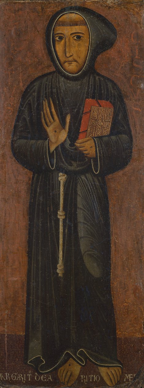 Representasjon av Saint Francis of Assisi (maleri på tre) av di Magnano da Arezzo Margaritone