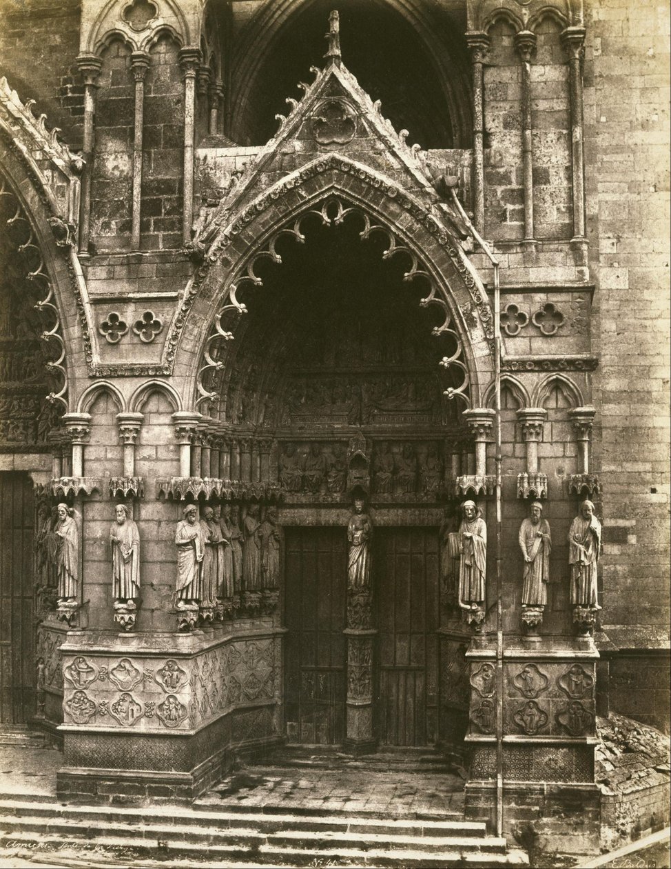 Amiens katedral (Jomfruens dør) av Edouard Denis Baldus