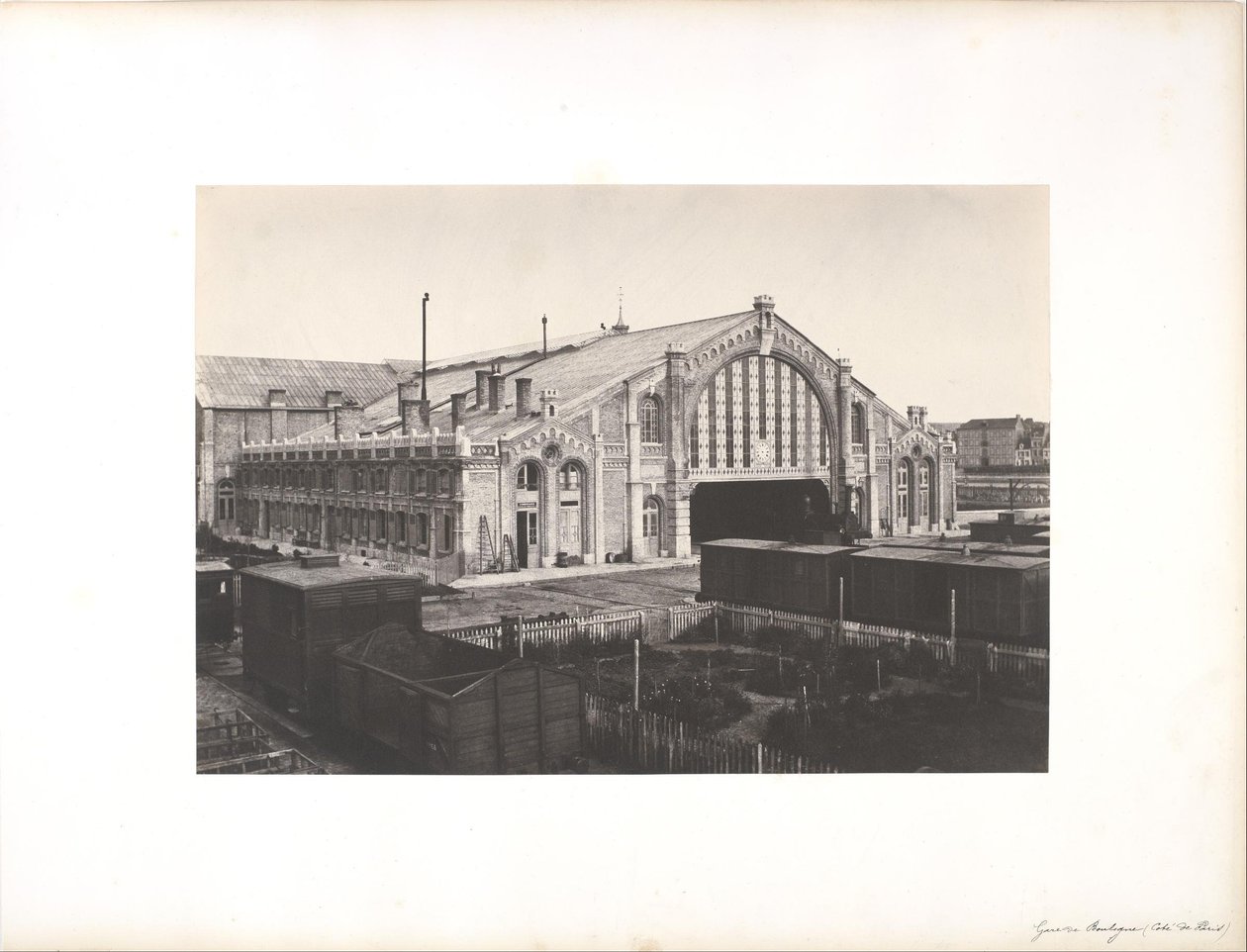 Boulogne stasjon, Side av Paris av Edouard Denis Baldus