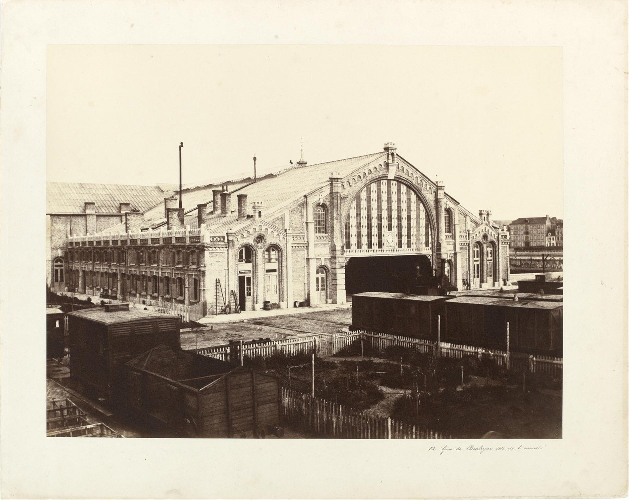 Boulogne stasjon, Side av Paris av Edouard Denis Baldus