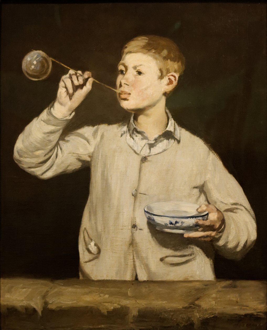 Gutt som blåser bobler av Édouard Manet