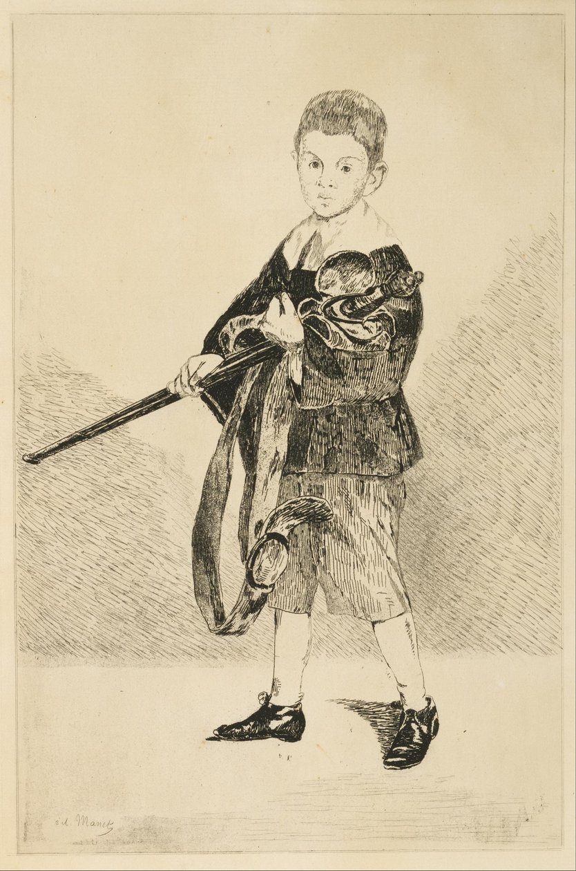 Gutt med sverdet av Édouard Manet