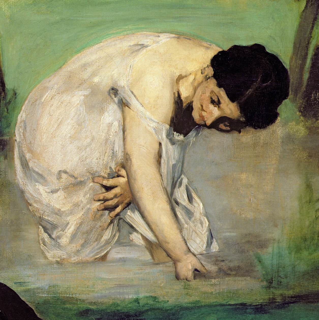 Lunsj på gresset, 1863 (detalj av 2310) av Édouard Manet